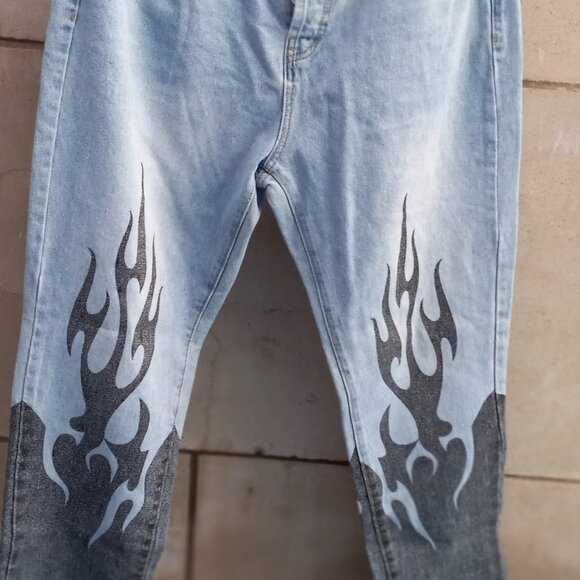 Edikted JEANS Women's Flame Leg NWT XL, High Waist 32" x 30" - Picture 4 of 15